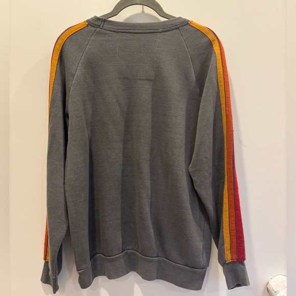 AVIATOR NATION Crew Neck Sweatshirt w/stripe detail, Size XS, Excellent Cond - Picture 9 of 12